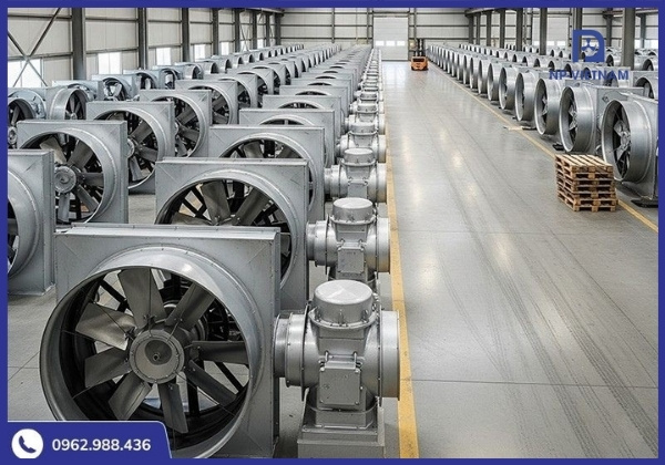 Một hệ thống bền bỉ được cấu thành từ khung tôn mạ kẽm, cánh quạt hợp kim, động cơ lõi đồng