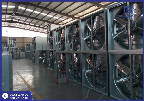 Quạt thông gió vuông là dòng quạt phổ biến nhất cho nhà xưởng