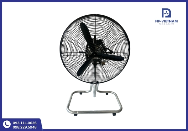 Quạt sàn công nghiệp di động, lý tưởng cho xưởng nhỏ có bố trí mặt bằng thay đổi thường xuyên