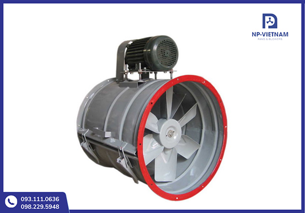 Quạt hút hướng trục gián tiếp vận hành ổn định trong môi trường nhiệt độ cao