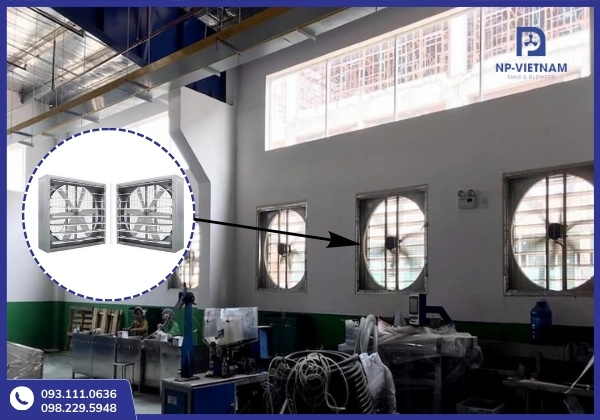 Thông số kỹ thuật quạt hút công nghiệp và ý nghĩa vận hành trong hệ thống thông gió nhà xưởng