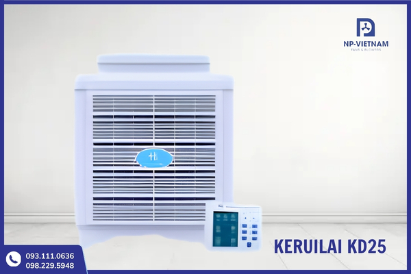 Quạt hơi nước Keruilai KM35 công suất lớn, phù hợp nhà xưởng và trang trại