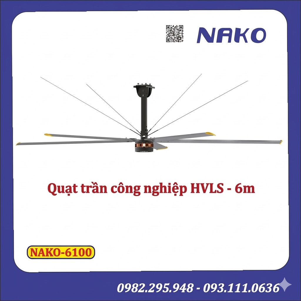 Quạt Trần Công Nghiệp 6m