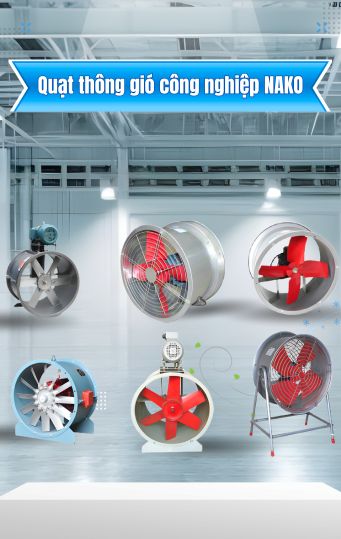 Quạt thông gió công nghiệp Nako