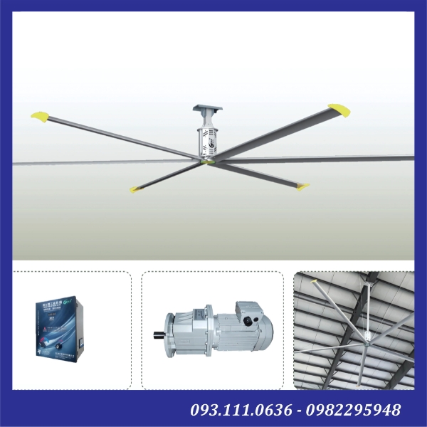 Quạt trần công nghiệp HVLS 7m3