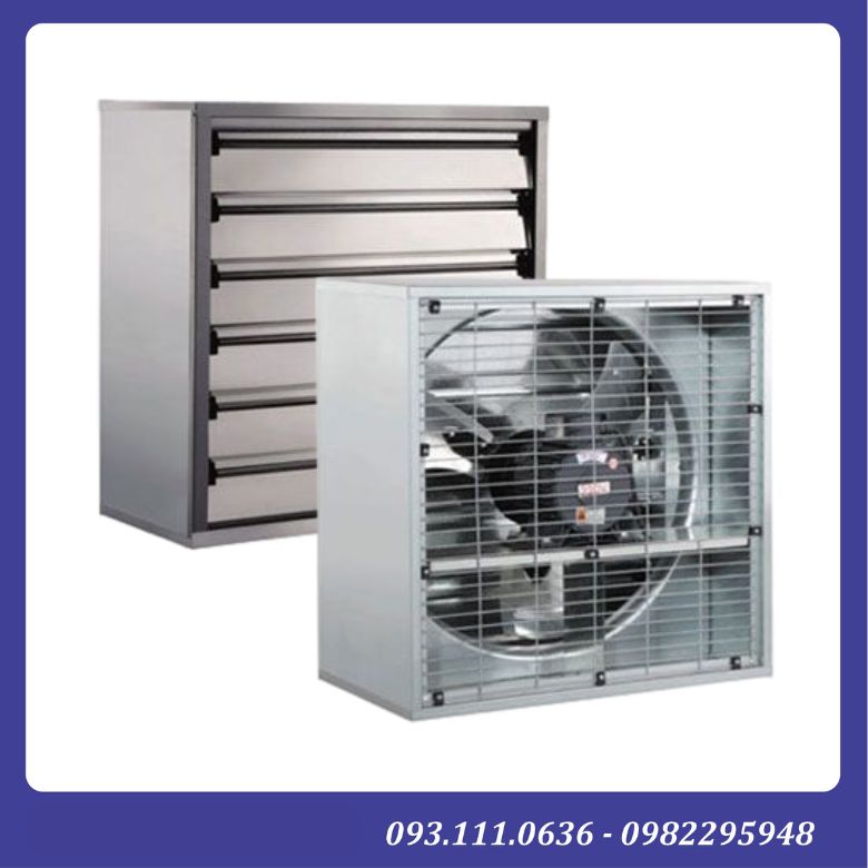 Quạt thông gió vuông 500x500 công nghiệp