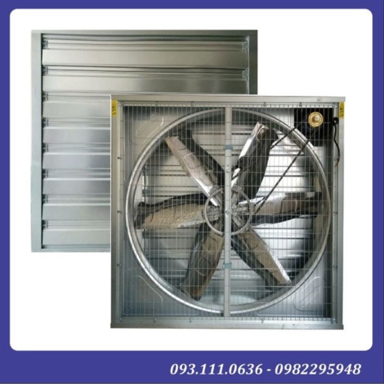 Quạt thông gió vuông công nghiệp 1400x1400 vỏ inox Nako