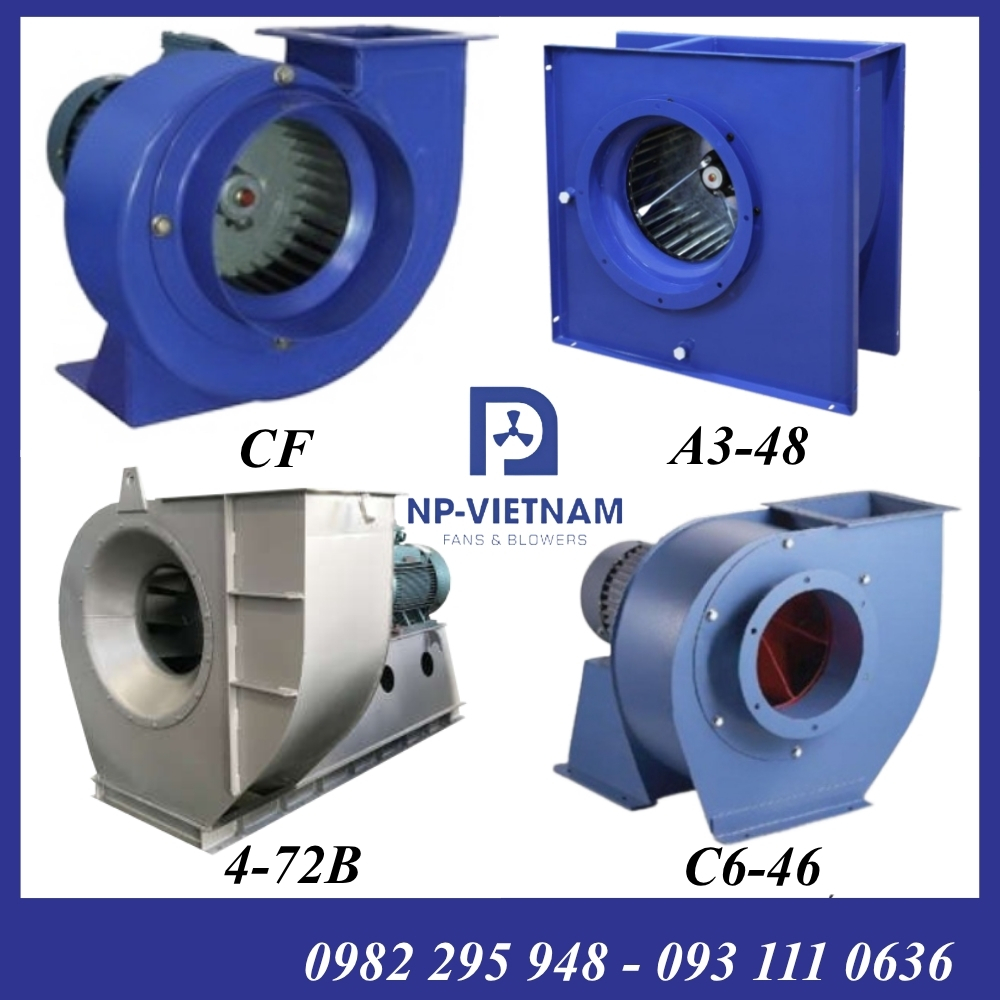 Quạt ly tâm hút hơi hóa chất