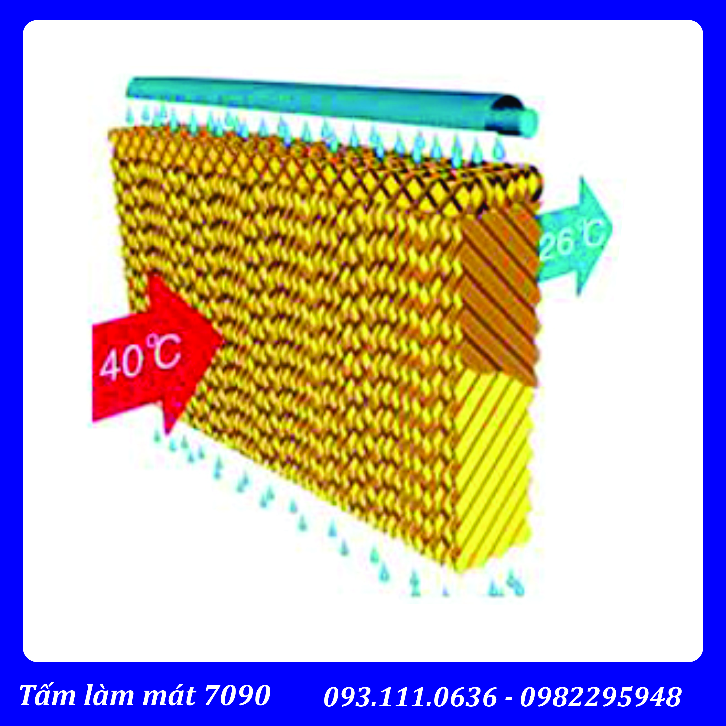 Tấm làm mát Cooling Pad, làm mát nhà xưởng công nghiệp