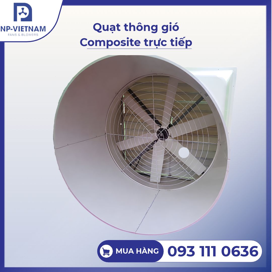 Quạt thông gió Composite trực tiếp Nako RTA-1460