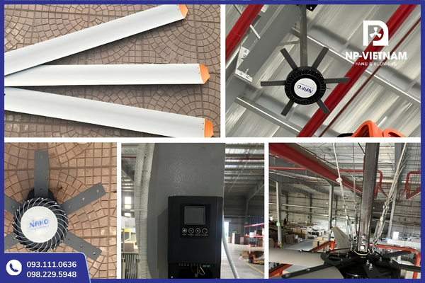 NP Việt Nam cung cấp quạt trần công nghiệp công suất lớn cho nhiều công trình