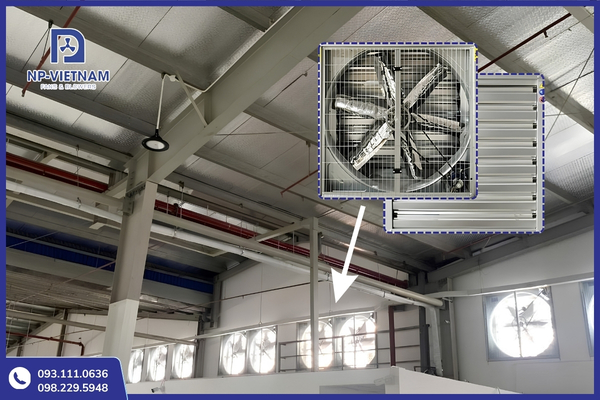 NP Việt Nam phân phối quạt hút công nghiệp 1100x1100 trên toàn quốc
