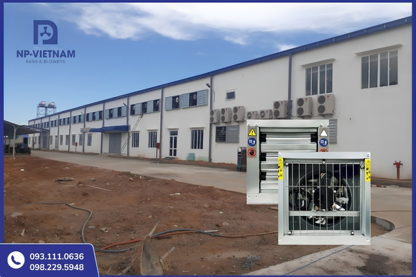 Quạt hút công nghiệp 400x400 được ứng dụng rộng rãi trong nhà xưởng và trang trại