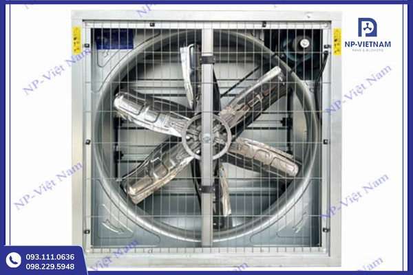 Quạt hút công nghiệp 800x800 cung cấp lưu lượng gió mạnh mẽ nhưng tiết kiệm điện tối đa