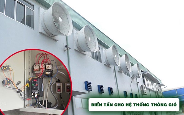 Lắp biến tần cho hệ thống thông gió, quạt hút công nghiệp