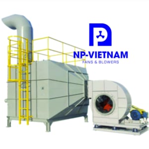 Tháp hấp phụ xử lý khí thải bằng than hoạt tính