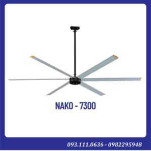 Quạt trần công nghiệp cánh dài 7m Nako - Giá rẻ nhất thị trường.