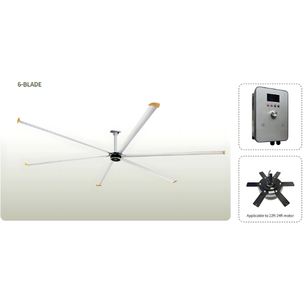 Quạt trần công nghiệp HVLS công suất lớn - Ảnh 3