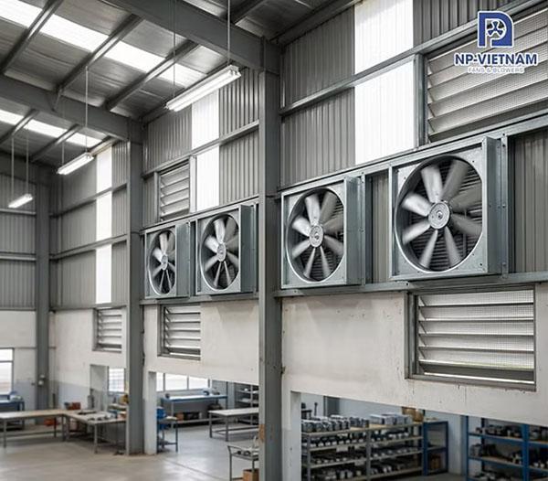 NP Việt Nam chuyên tư vấn giải pháp quạt hút công nghiệp tại Hà Nội, đảm bảo tiến độ lắp đặt dự án