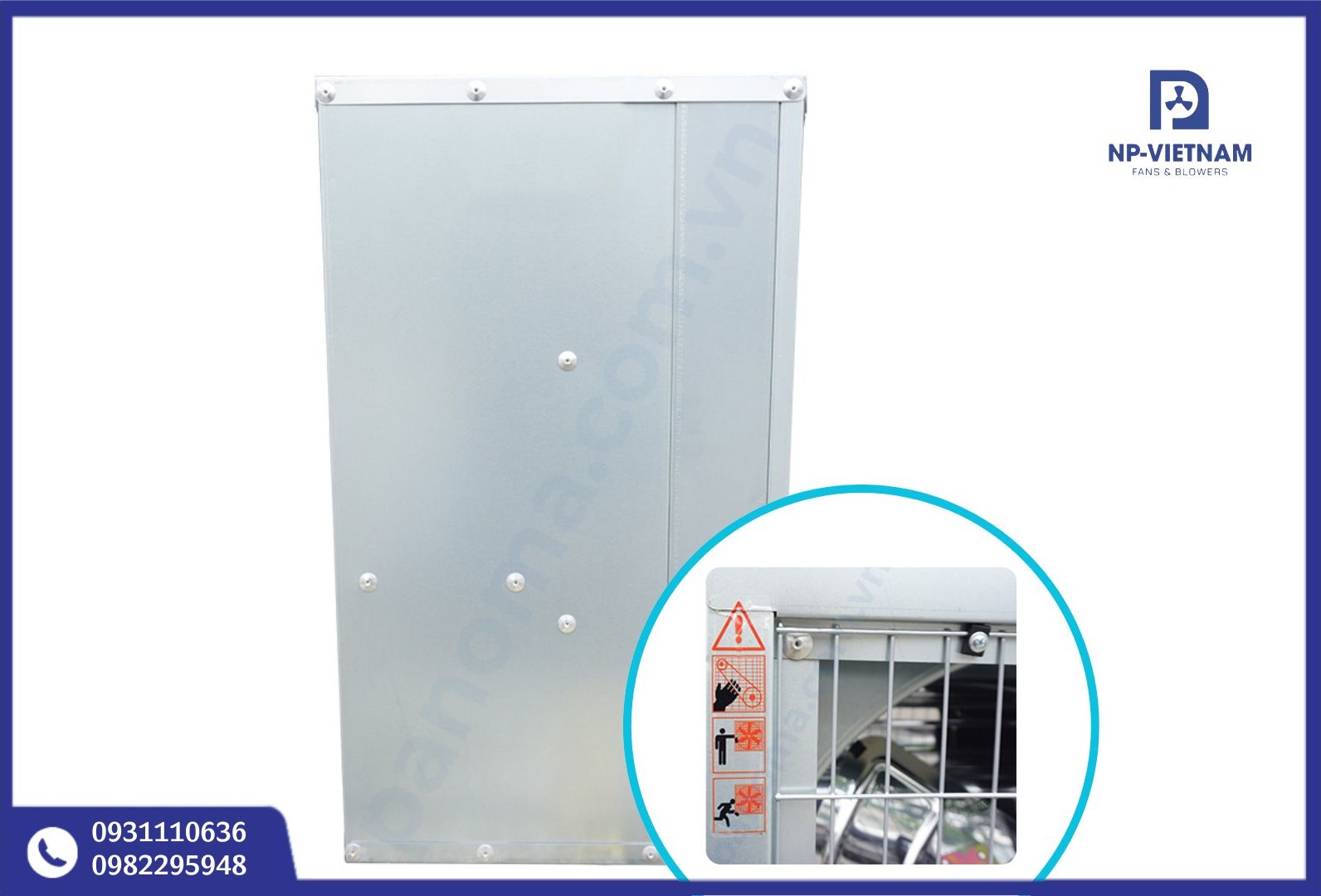 Hình ảnh: Khung quạt hút công nghiệp vuông 600x600