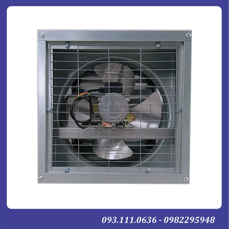 Quạt thông gió vuông 500x500 công nghiệp - Ảnh 2