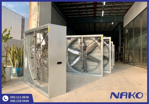 Hệ thống quạt hút công nghiệp được thi công chuyên nghiệp, đảm bảo thông gió hiệu quả cho nhà xưởng