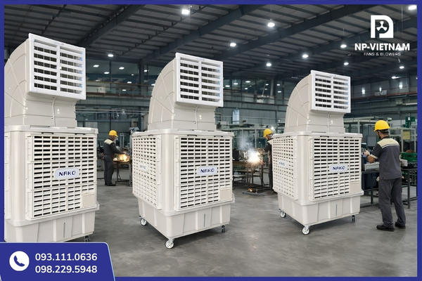 Chọn công suất quạt hơi nước theo diện tích, không gian kín/mở và nhu cầu làm mát thực tế