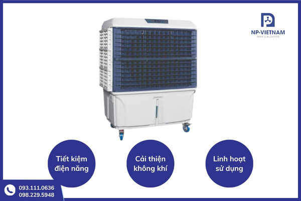 Hiệu quả làm mát và tiết kiệm điện của quạt hơi nước công suất lớn trong thực tế