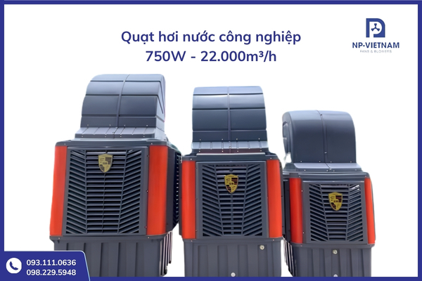 Quạt hơi nước công suất lớn hiệu suất cao 750W tiết kiệm điện cho kho bãi lớn