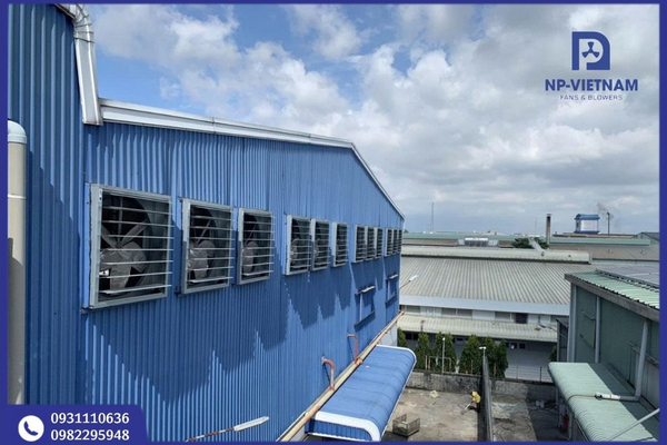 Quạt hút vuông 400x400 thích hợp cho tủ điện, phòng máy và khu vực chuyên dụng