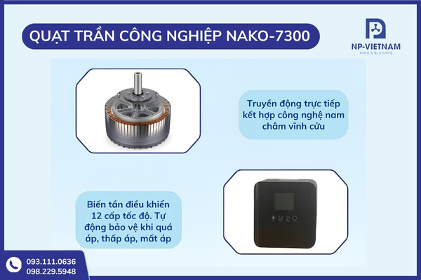Giải pháp quạt trần công nghiệp cánh siêu dài 7,3m phục vụ khu nhà xưởng có diện tích rất lớn