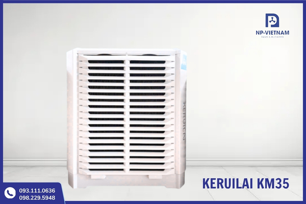 Quạt hơi nước Keruilai KM35 công suất lớn, phù hợp nhà xưởng và trang trại