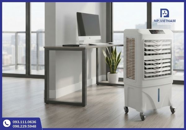 Quạt hơi nước công suất nhỏ, phù hợp làm mát cục bộ cho không gian nhỏ