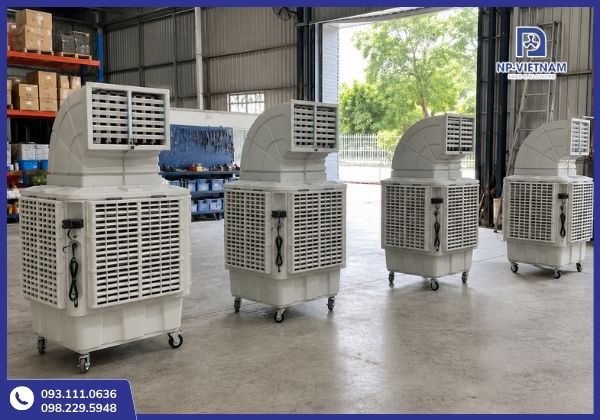 Quạt hơi nước công nghiệp tiêu thụ điện thấp, giúp tiết kiệm chi phí vận hành