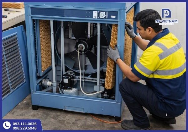 Bảo dưỡng, vệ sinh và thay thế tấm làm mát