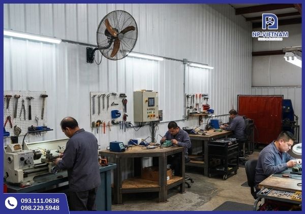 Tiết kiệm diện tích nhờ lắp cố định trên tường hoặc cột